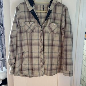 Kühl snap-front beach jacket shacket hoodie